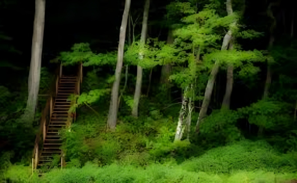 Stairs in the Woods