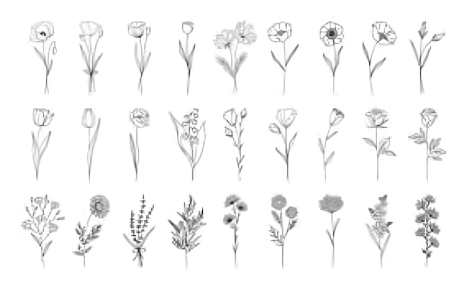 Simple Flower Drawings